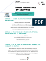 Phrases Affirmatives Negatives Ce1 Ce2