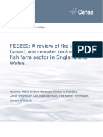 FES220: A Review of The Land-Based, Warm-Water Recirculation Fish Farm Sector in England and Wales