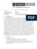 Plan de Monitoreo y Asesoramiento Técnico Pedagógico IEPM Colegio Militar MDN