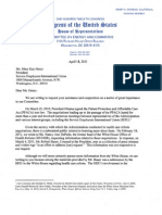 Congressional Letter to the Service Employees International Union