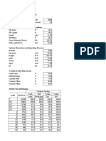 Reverse Circuit Information of Plant Survey: Mill Dimensions and Operating Conditions