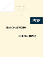 Analisis de "Meditaciones" de Marco Aurelio