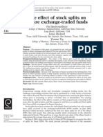 Stock Splits Effect on iShare ETF Trading Behavior