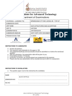 Java Institute For Advanced Technology: Department of Examinations