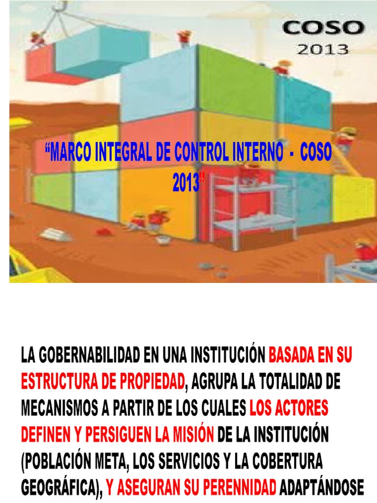 CURSO COSO 2013 Marco Integrado de Control Interno | PDF | Evaluación ...