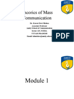 Module 1.1. Mass CommTheory