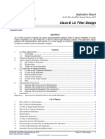 Class-D LC Filter Design: Application Report