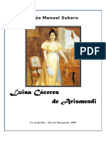 Jesús Manuel Subero_Luisa Cáceres de Arismendi. Cronología Vital (1989)