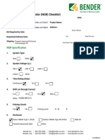 Neutral Grounding Resistor (NGR) Checklist