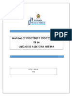 MEFP - Manual de Procesos y Procedimientos de La Unidad de Auditoria Interna 2019 MPP - UAI - CON - RM