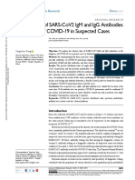 Jir 287733 Clinical Value of Sars Cov2 Igm and Igg Antibodies in Diagno