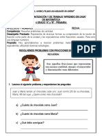 Ficha de Trabajo de Matematica Lunes 18 de Octubre