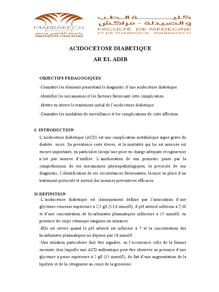 Comment J Ai Vaincu Le Diabète Sans Médicament Pdf Gratuit Cours Complications Aigues Diabéte | PDF | Diabète | Insuline