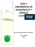 Guía y Lineamientos de Diagnóstico y Manejo Covid 2019