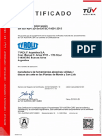 Certificado de Calidad