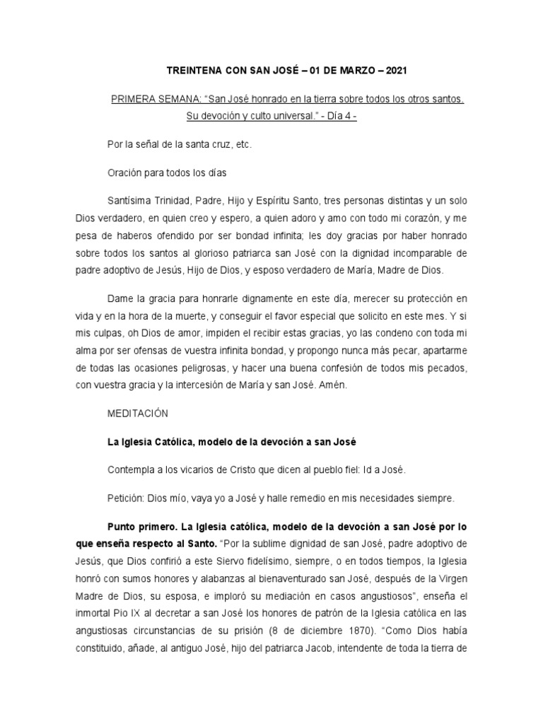 4 Día Con San Jose | PDF | María, madre de Jesús | San José
