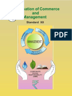 Organisation of Commerce and Management