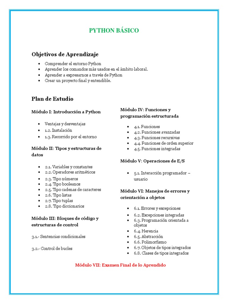 Python - Curso Completo | PDF | Python (lenguaje de programación ...