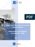 Programa de Desarollo Faciba 2021-2030