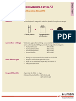 Hemostat Thromboplastin-SI: Determination of Prothrombin Time (PT)