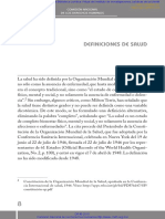 Definiciones de Salud: Comisión Nacional de Los Derechos Humanos