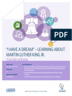 "I Have A Dream" - Learning About Martin Luther King JR.: Teacher Version