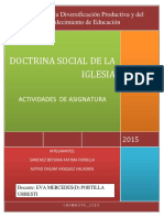 Tarea de La Segunda Unidad de Doctrina Social ASIGNATURA