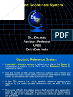 Datum and Coordinate System: Dr.J.Devaraju Assistant Professor Upes Dehradun India