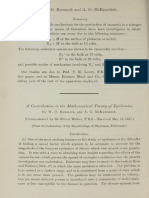 A Contribution To The Mathematical Theory o F Epidemics