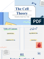 The Cell Theory: Presented By: Rickyla Vien A. Viente