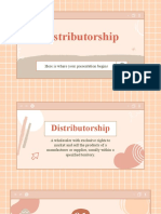 Distributorship: Here Is Where Your Presentation Begins