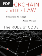 Blockchain and The Law The Rule of Code - Primavera - & - Wright