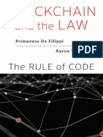 Blockchain and The Law The Rule of Code - Primavera - & - Wright