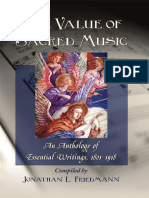 Jonathan L. Friedmann - The Value of Sacred Music - An Anthology of Essential Writings, 1801-1918 (2008)