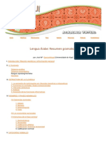 Lengua Árabe-Resumen Gramatical