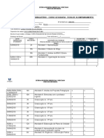 Ficha de Acompanhamento de Estágio de Geografia Preenchida