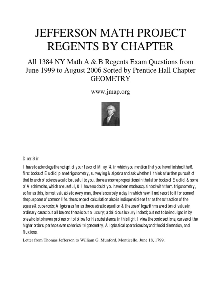 Jmap 1384 Regents Book by Chapter Geometry PDF Cartesian Coordinate