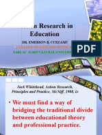 Action Research in Education: Dr. Emerson B. Cuzzamu