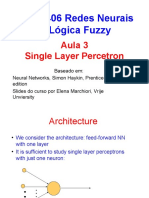 PMR5406 Redes Neurais e Lógica Fuzzy: Aula 3 Single Layer Percetron