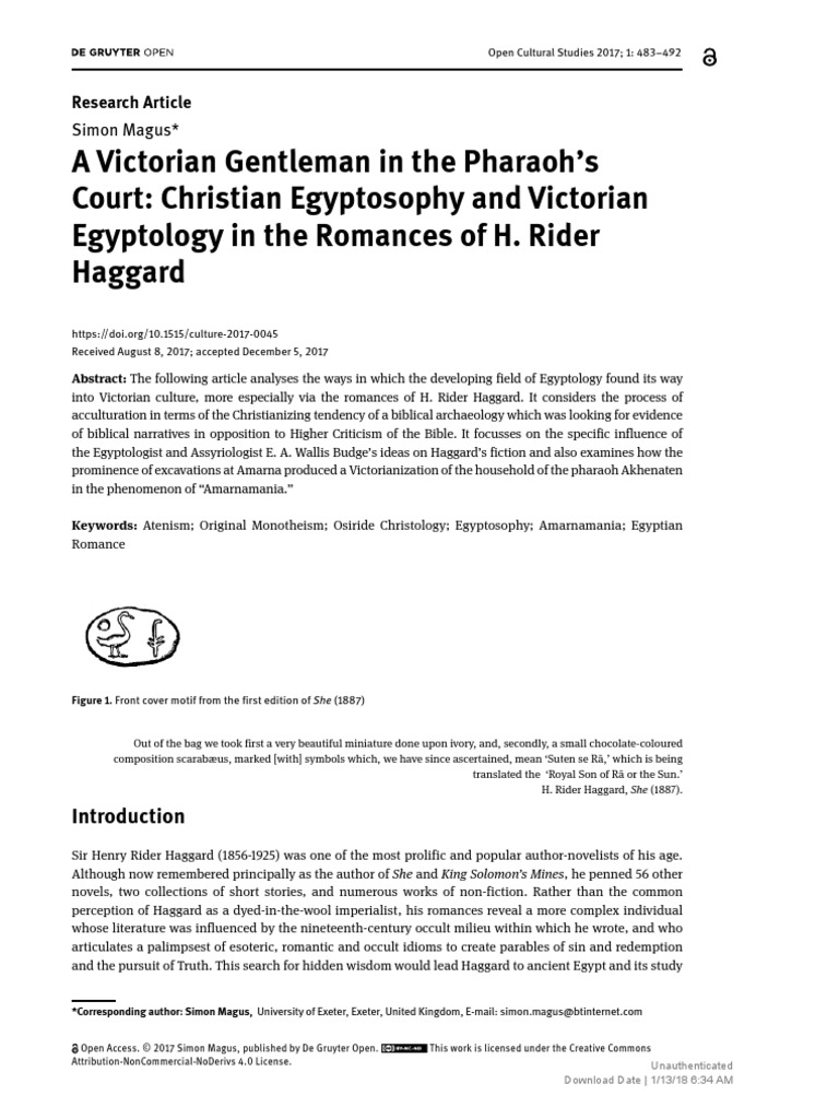 A Victorian Gentleman in The Pharaohs Court Chris PDF Akhenaten Monotheism