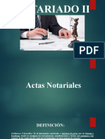 XI CLASE. ACTAS NOTARIALES