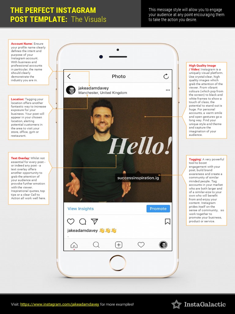 The Perfect Instagram Post Template Lead Magnet - Jake | PDF | Mass ...