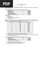 Quiz 2 Cost Accounting