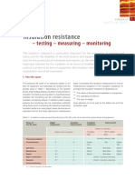 Insulation Resistance: - Testing - Measuring - Monitoring