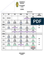 9 St. Catherine Class Schedule