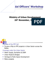 PPP Nodal Officers' Workshop: Ministry of Urban Development 26 November, 2008