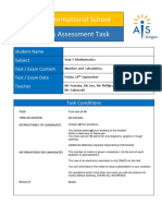 MAT9-Unit 1-Test