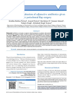 Comparative Evaluation of Adjunctive Antibiotics Given Post Periodontal Flap Surgery