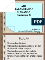 Air Dalam Bahan Pangan