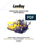 LeeBoy Aspahlt Paver 7000B Manual